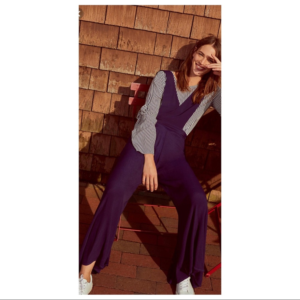 Maeve purple wide legs overall / jumpsuit